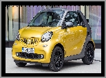 Cabrio, Żółty, Smart Fortwo