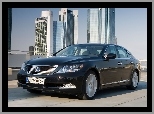 Hybryda, Czarny, Lexus LS 600H